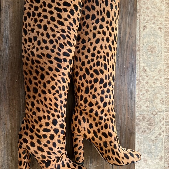 NWOB Antonio Melani Leopard Print Knee-High Pull-On Boots US7.5. Never worn. - Picture 4 of 4